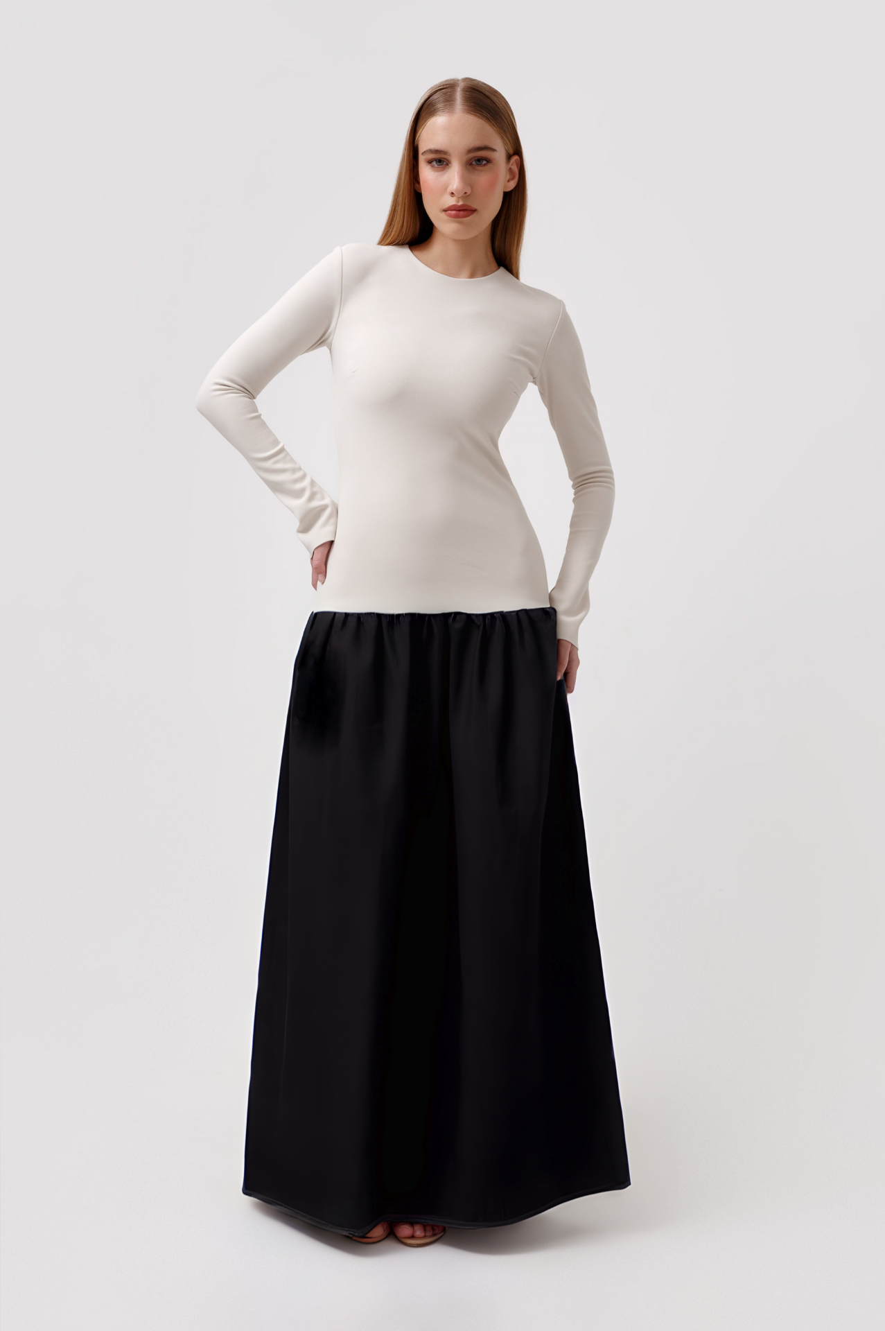 Tulipe Dress Black & White