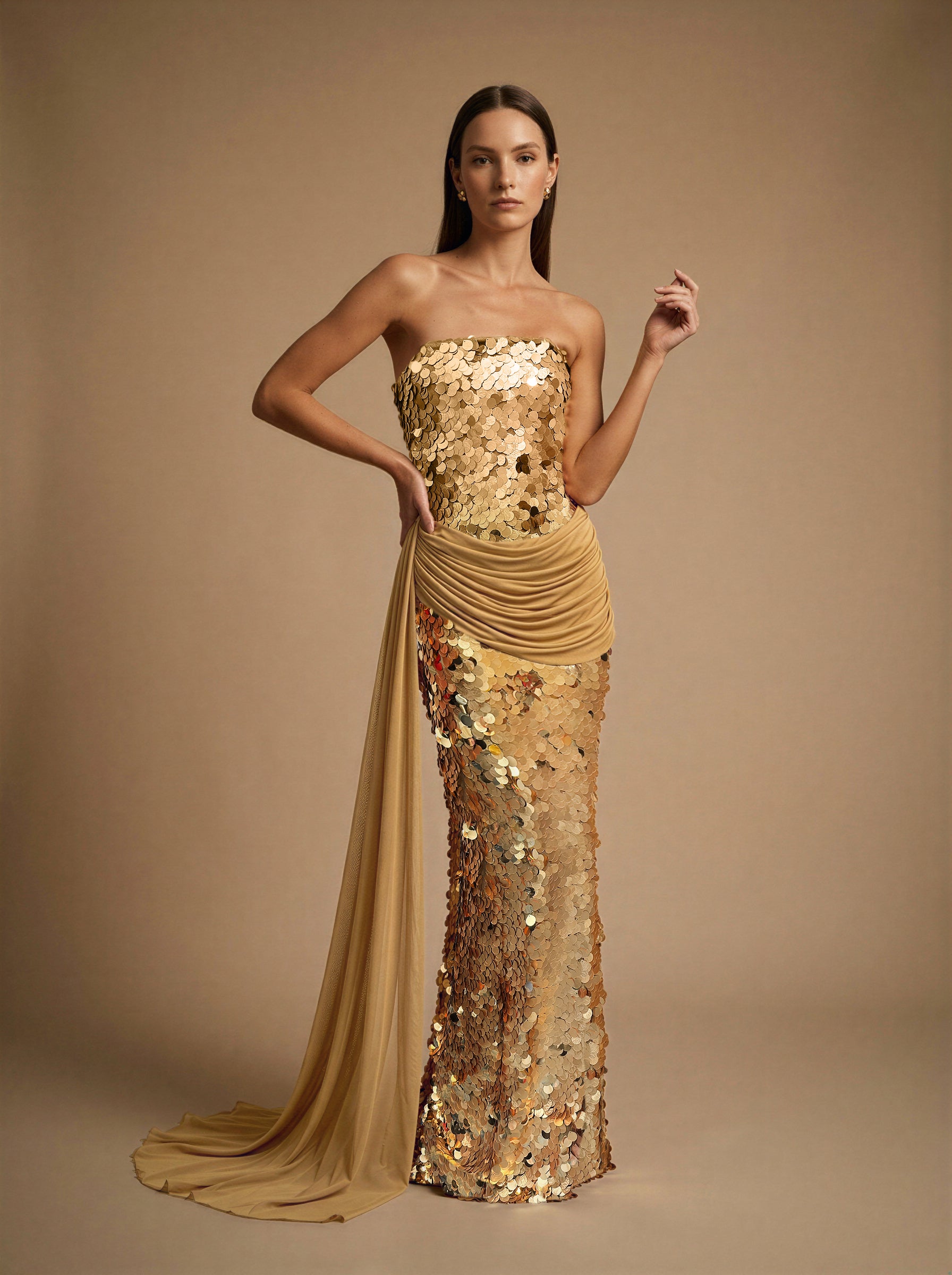 gold dress for sale Alana Dress S