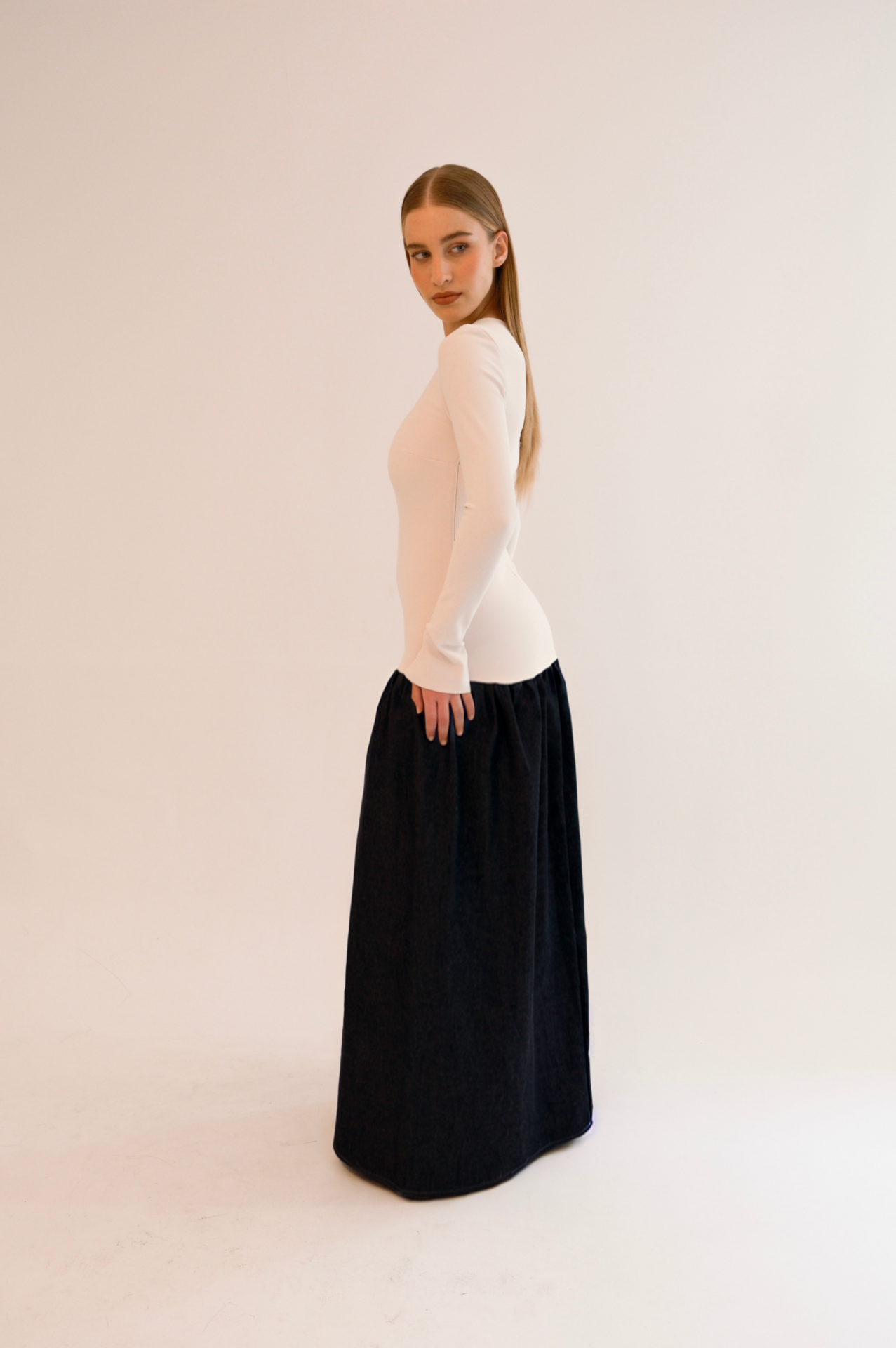 Tulipe Dress Black & White