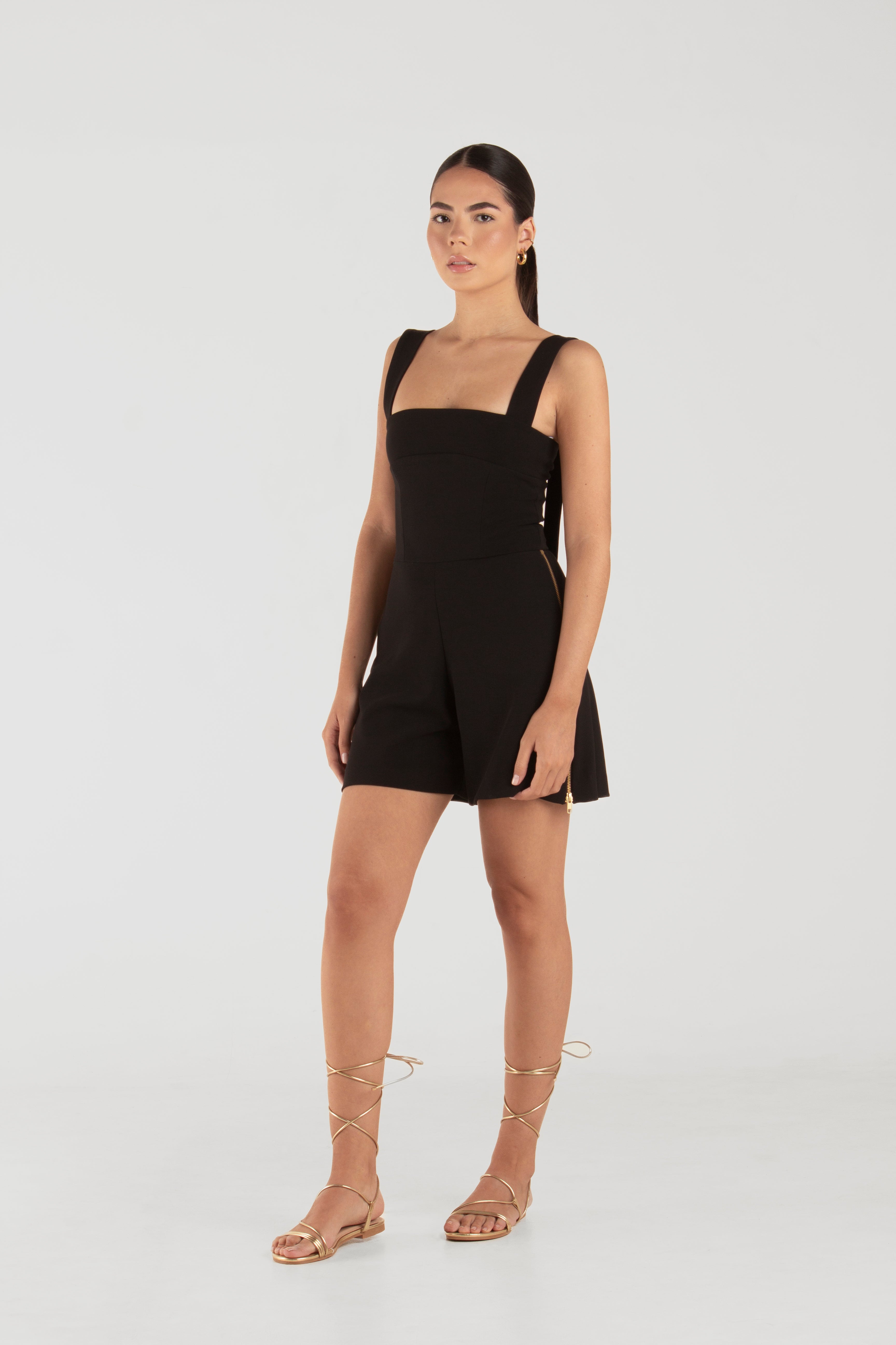 Uria Black Romper