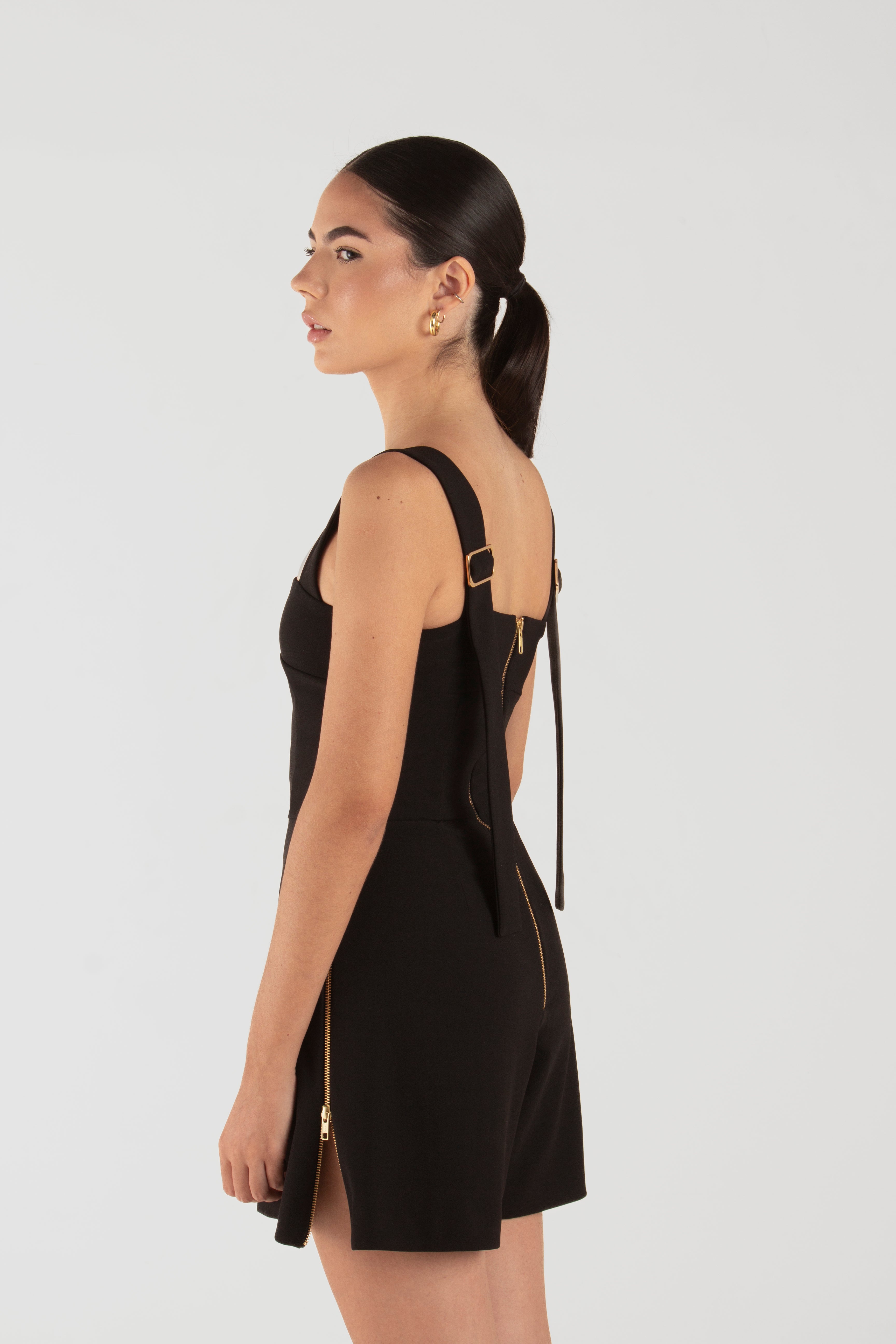 Uria Black Romper