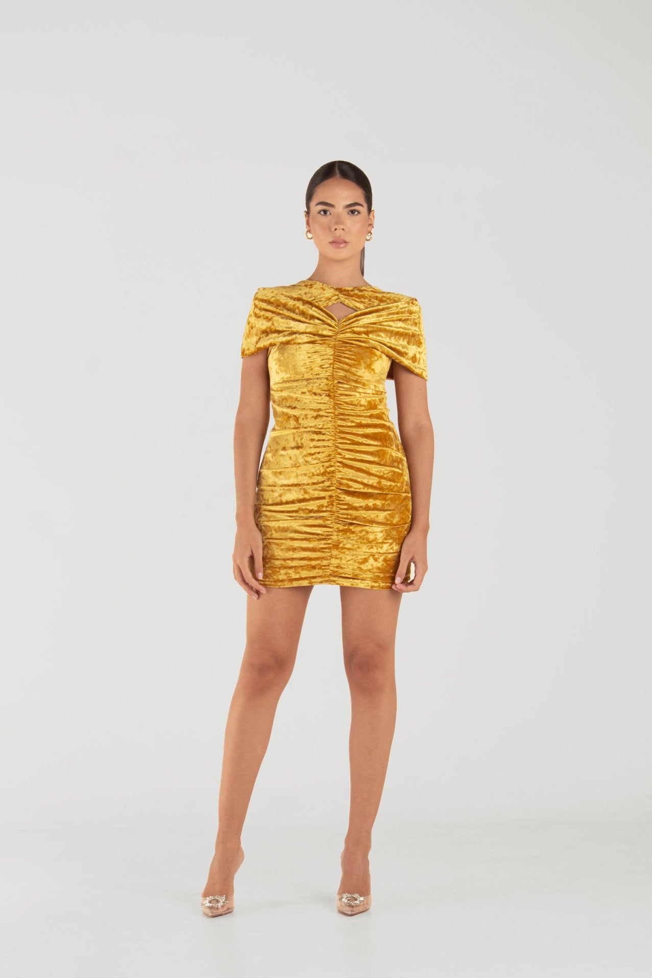 Luna Velvet Mini Dress S Luna Velvet Mini Dress S