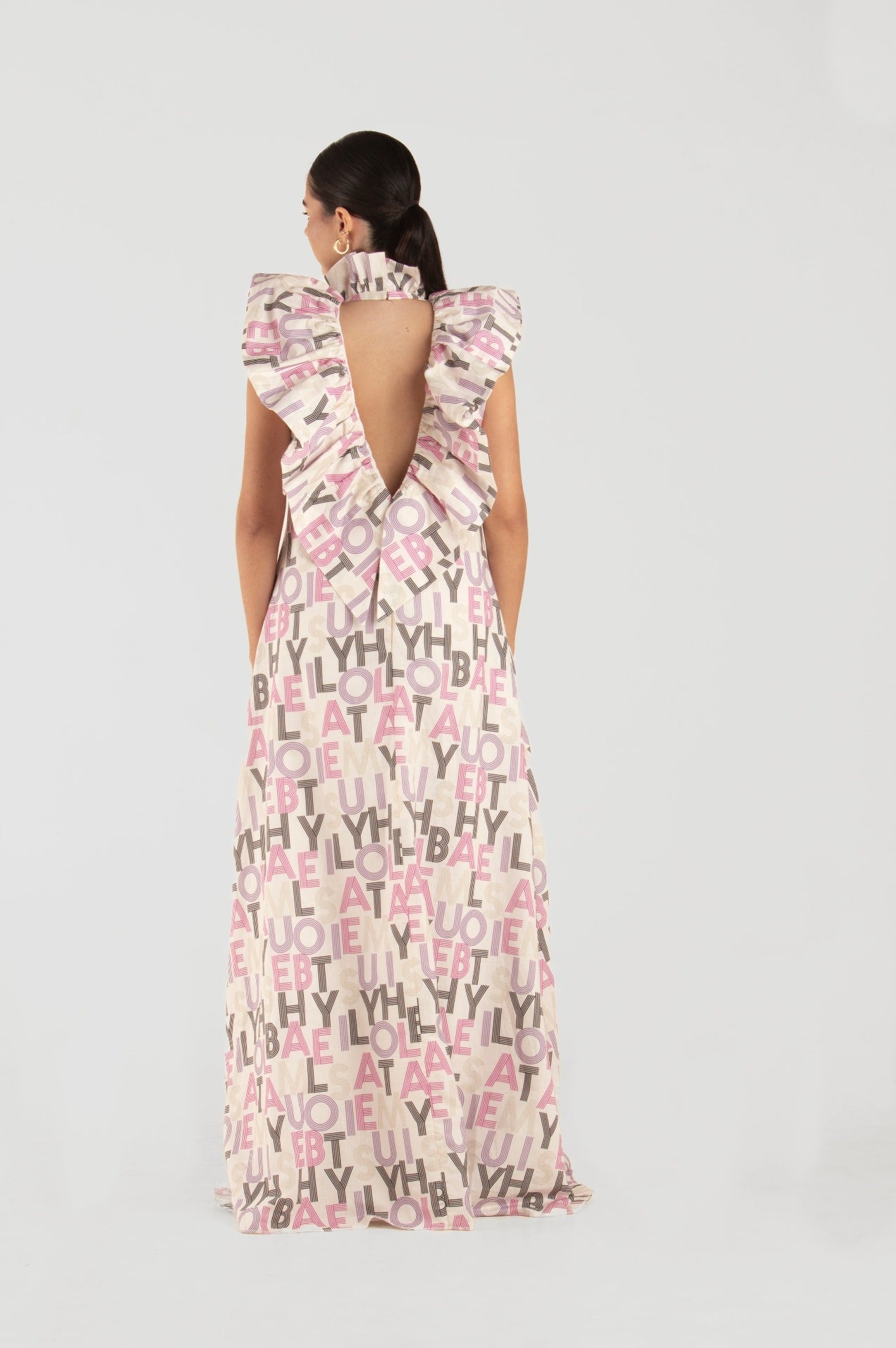 A-line dress, back