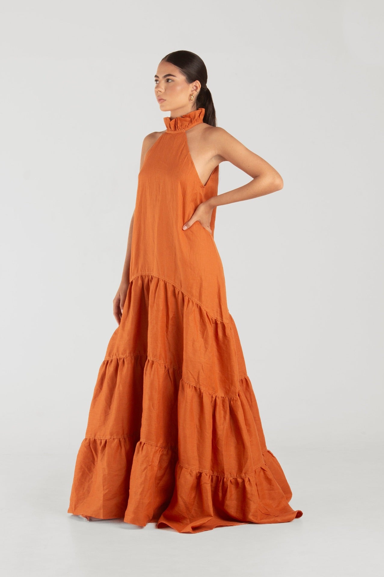 Halter Dress, side view