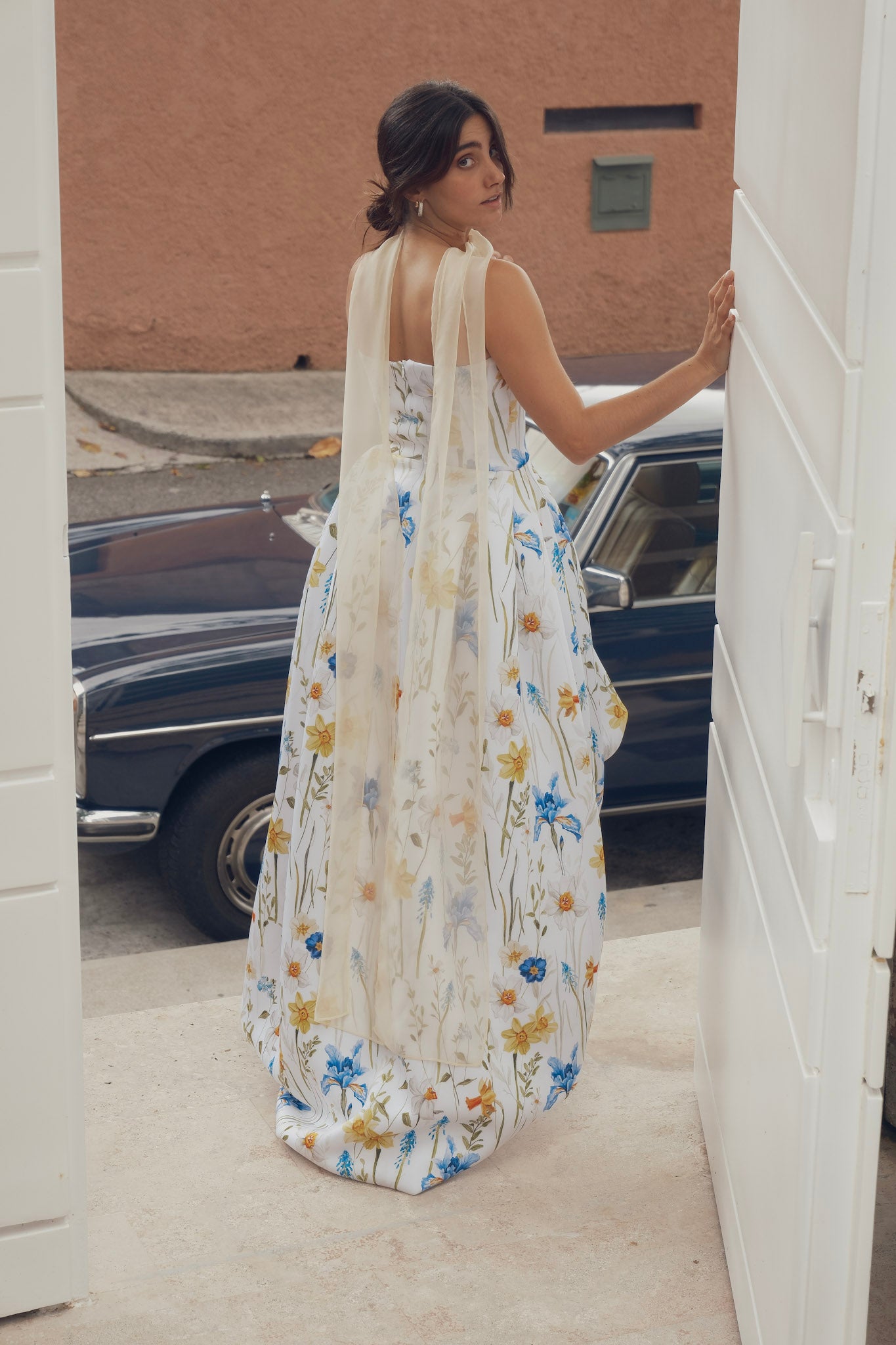 Yellow Chiffon Scarf