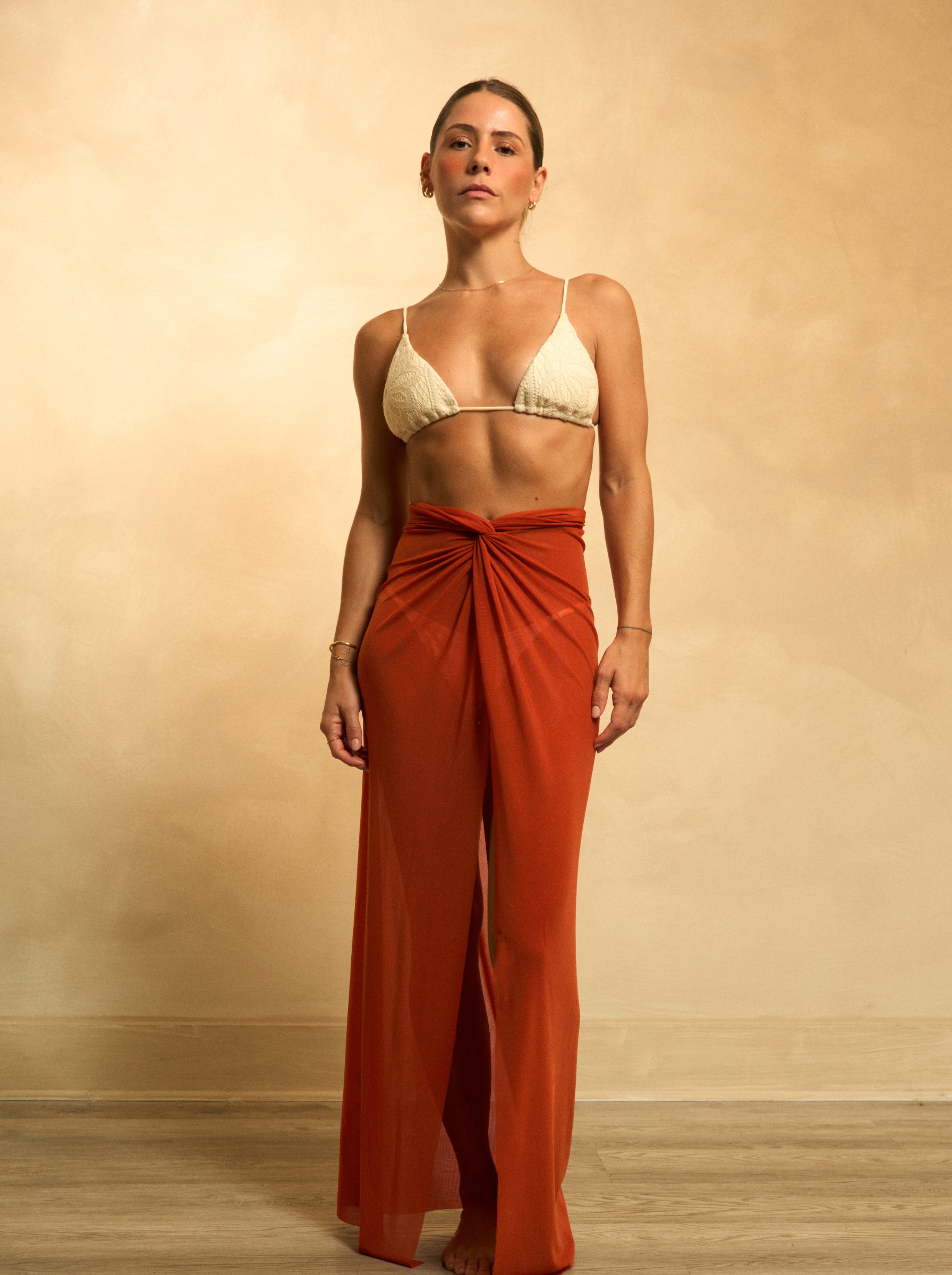 Amara Top & Skirt Terracota