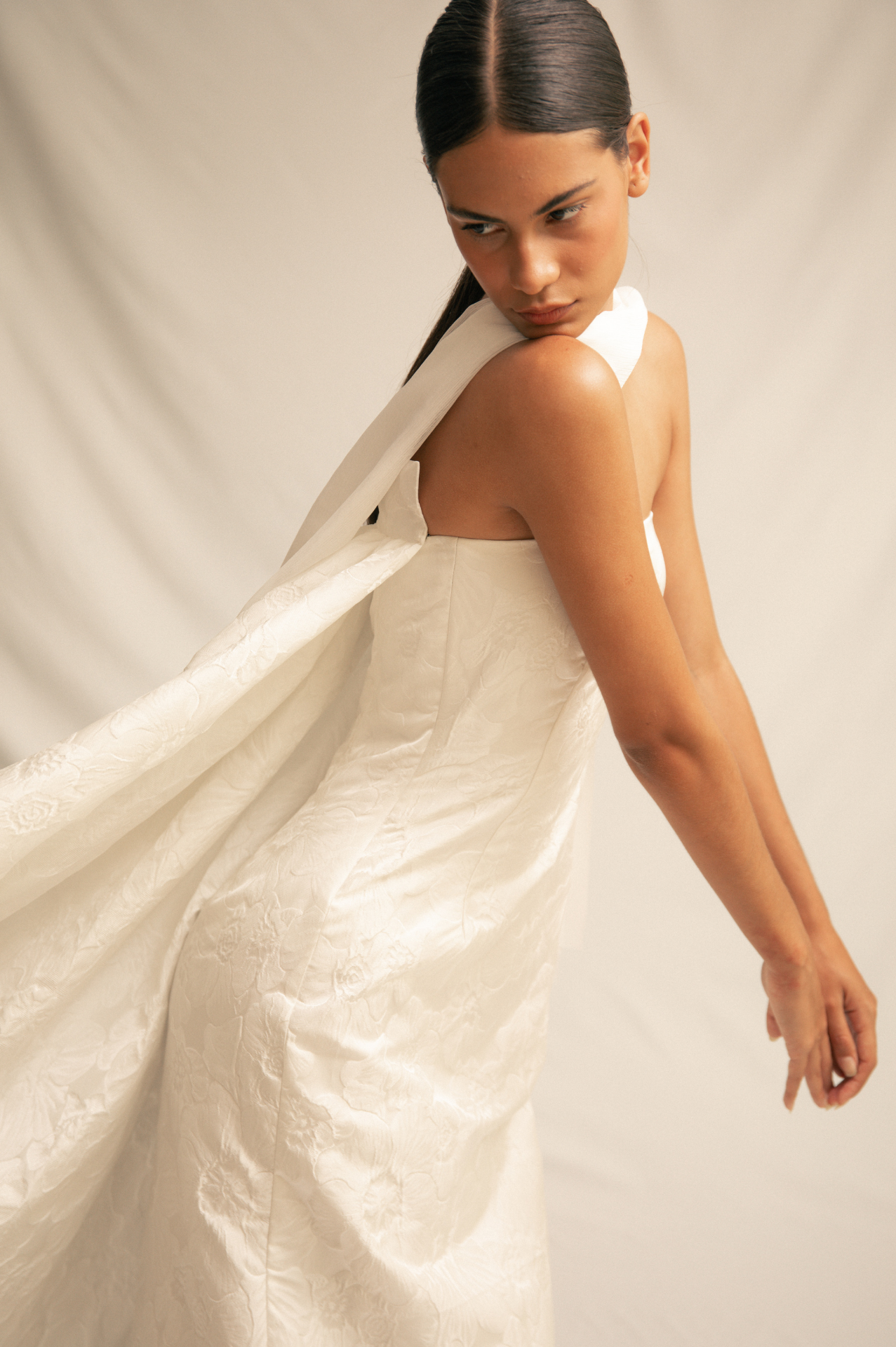 White Chiffon Scarf