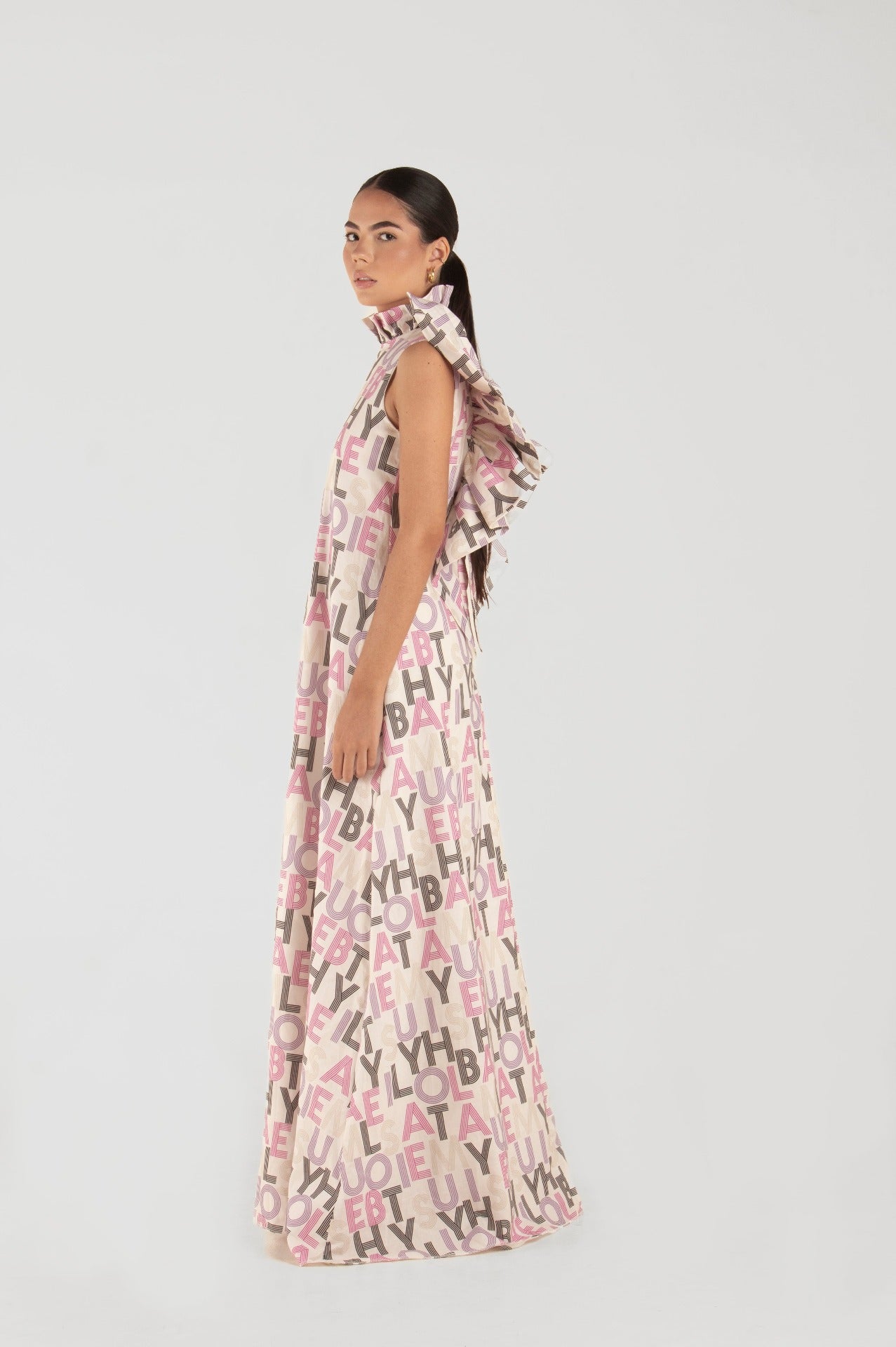 A-line dress, side