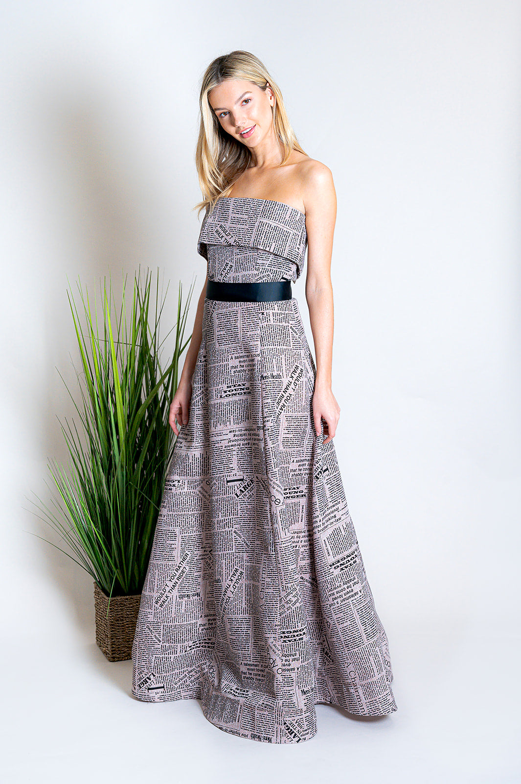 Newspaper Gown | Dusty Pink